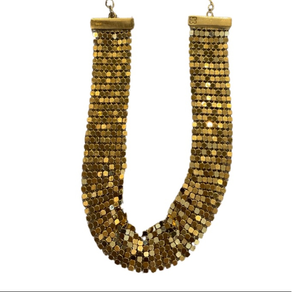 Givenchy Gold Statement Necklace Choker - image 1